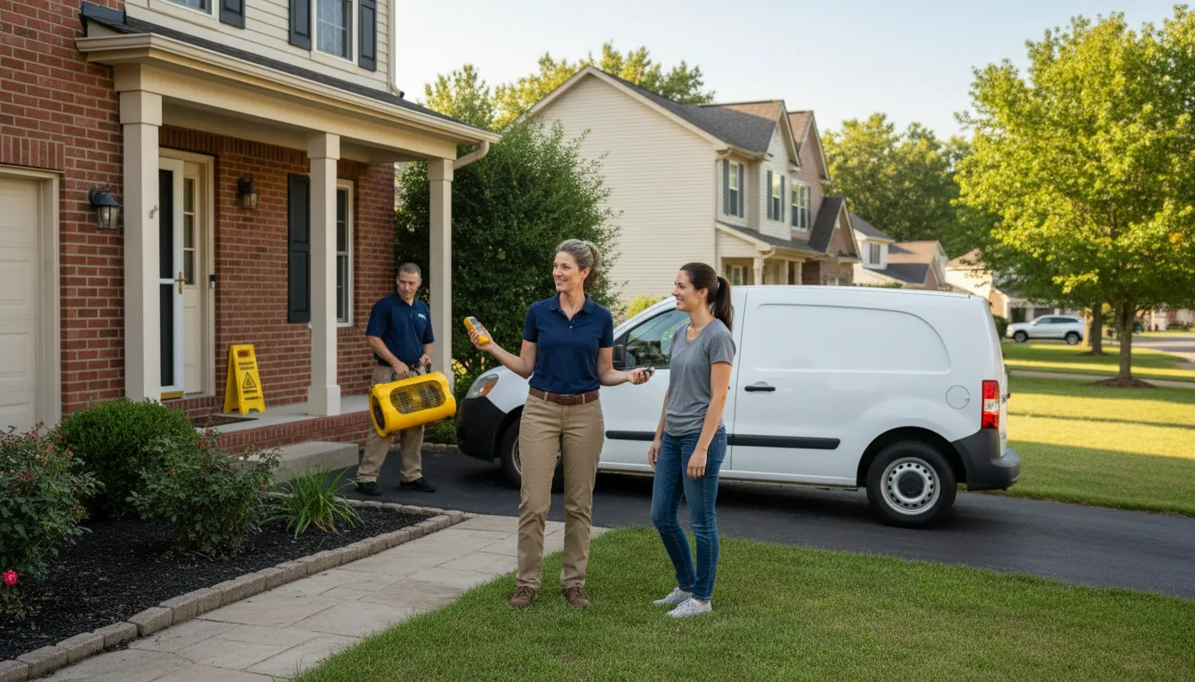 Residential water damage restoration in Sargents, CO